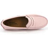 Adult Penny Smooth Leather Moccasins, Light Pink - Slip Ons - 5