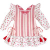 Bohemian Textile Dress, Red - Dresses - 1 - thumbnail