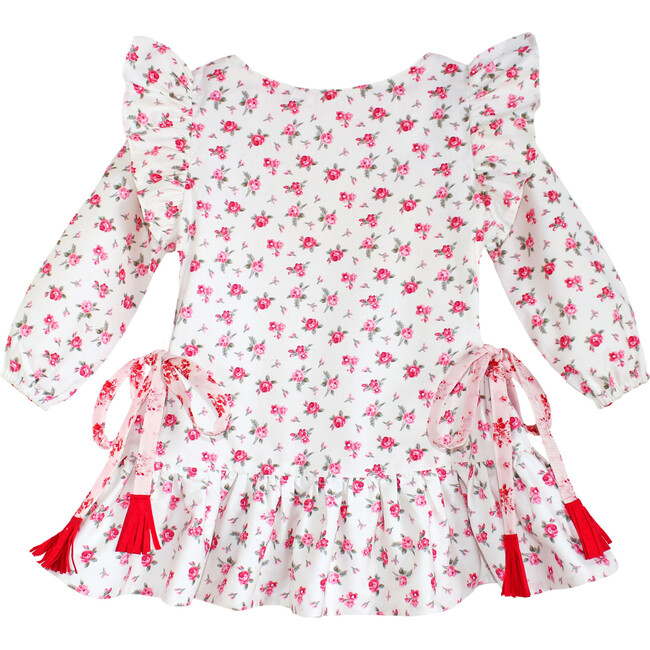 Bohemian Textile Dress, Red - Dresses - 3