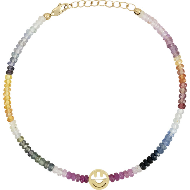 Women's The Smiley Rainbow Sapphire Beaded Bracelet