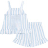 Woven Tank & Short Set, Blue - Mixed Apparel Set - 2