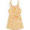 Baby Mock Wrap Romper, Orange - Rompers - 1 - thumbnail