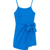 Gathered Romper, Blue - Rompers - 1 - thumbnail