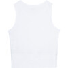 Tie Front Top, White - Blouses - 2