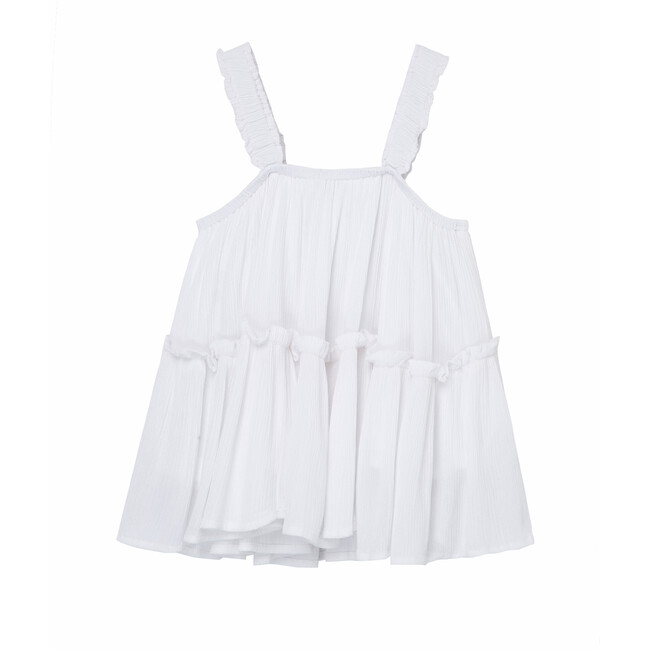 Babydoll Tank, White - Blouses - 2