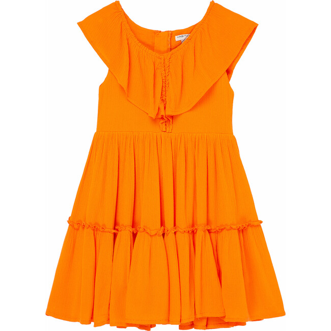 Tiered Dress, Orange