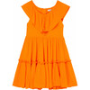 Tiered Dress, Orange - Dresses - 1 - thumbnail