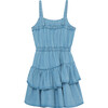 Drop-Waist Dress, Indigo - Dresses - 2