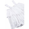 Babydoll Tank, White - Blouses - 3
