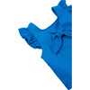 Tie Front Top & Short Set, Blue - Mixed Apparel Set - 3