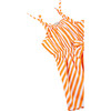 Baby Mock Wrap Romper, Orange - Rompers - 3