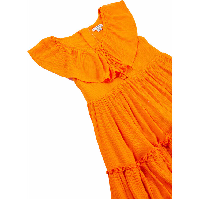 Tiered Dress, Orange - Dresses - 3
