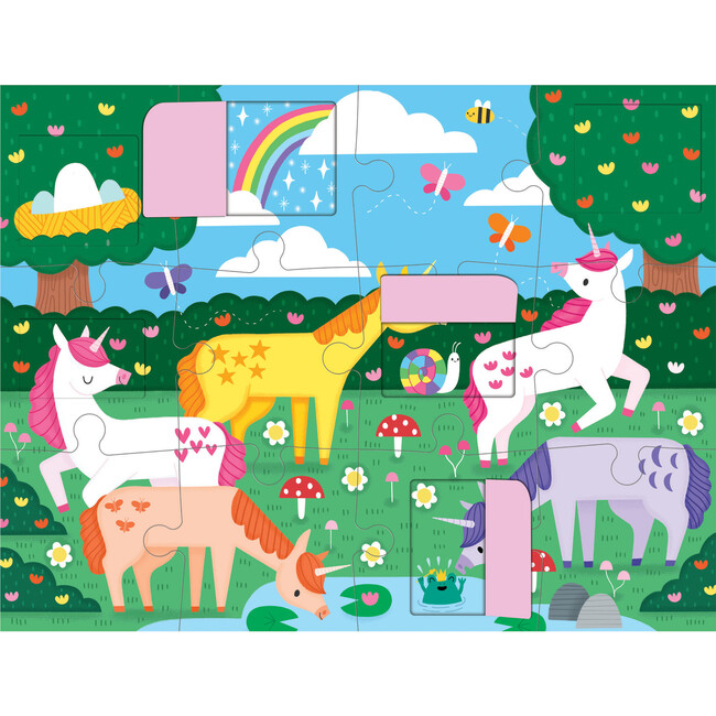 Unicorn Magic 12 Piece Lift the Flap Puzzle - Puzzles - 3