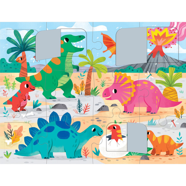 Dino Park 12 Piece Lift the Flap Puzzle - Puzzles - 3