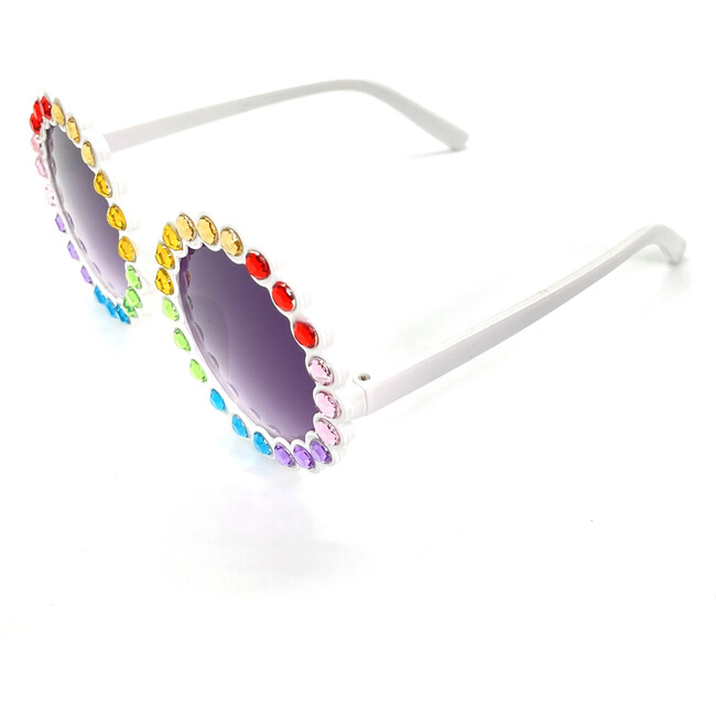 Mila Sunglasses, White - Sunglasses - 1