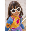 Girls Half Sun Longsleeve Swimsuit, Spray Flowers - One Pieces - 2