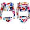 Girls Sun Longsleeve Bikini, Paper Cuts - Two Pieces - 3