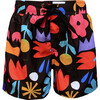 Boys Swimshorts, Paper Cuts Black - Swim Trunks - 1 - thumbnail