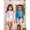 Kids Color Rashguard, Esmeralda - Rash Guards - 2