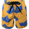 Boys Swimshorts, Boats - Swim Trunks - 1 - thumbnail