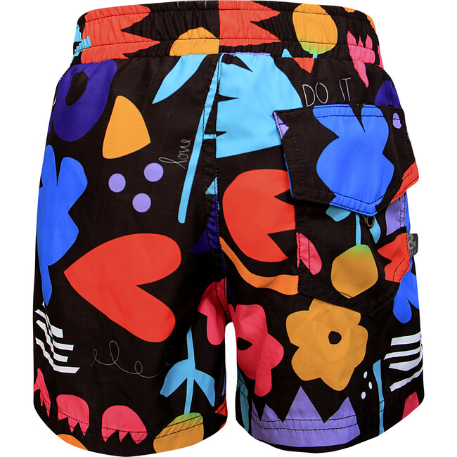 Boys Swimshorts, Paper Cuts Black - Swim Trunks - 3