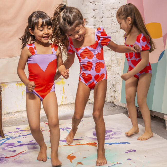 Girls Bubble One Piece Swimsuit, Do It For Yourself Heart - One Pieces - 3
