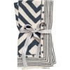 Set of 2 Geo Print Napkins, Indigo - Tabletop - 1 - thumbnail