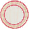 Straw Ruffle Edge Placemat, Pink - Tableware - 1 - thumbnail