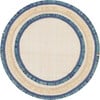 Ruffle Edge Straw Placemat, Indigo - Tableware - 1 - thumbnail