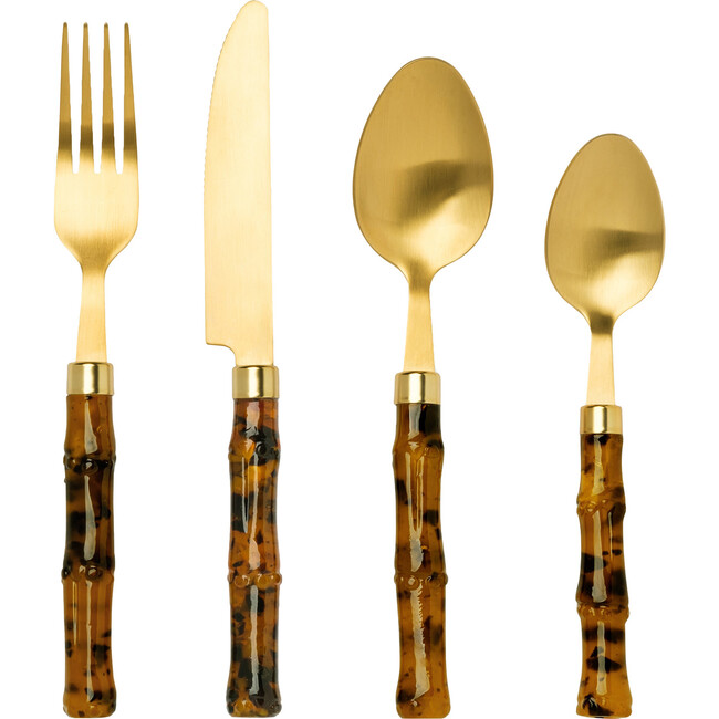 Flatware Place Setting, Tortoiseshell - Tableware - 1