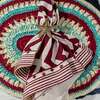 Set of 2 Geo Print Napkins, Wine - Tabletop - 2