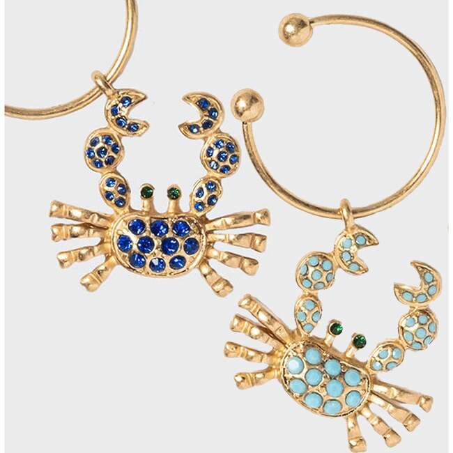 Crab Wine Charms, Rainbow - Tabletop - 3