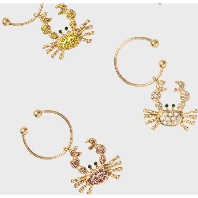 Crab Wine Charms, Rainbow - Tabletop - 6