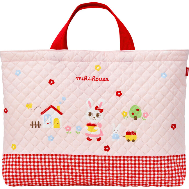 Bunny Quilted Tote, Pink