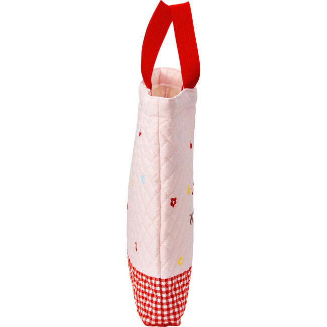 Bunny Quilted Tote, Pink - Bags - 3
