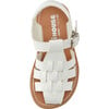 Kids Soft Leather Sandal, White - Sandals - 3