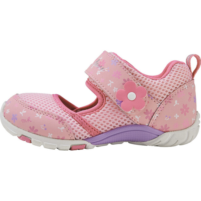 Kids Floral Mesh Sandals, Pink - Sandals - 4