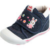 Bunny & Flower Second Shoes, Indigo - Sneakers - 8