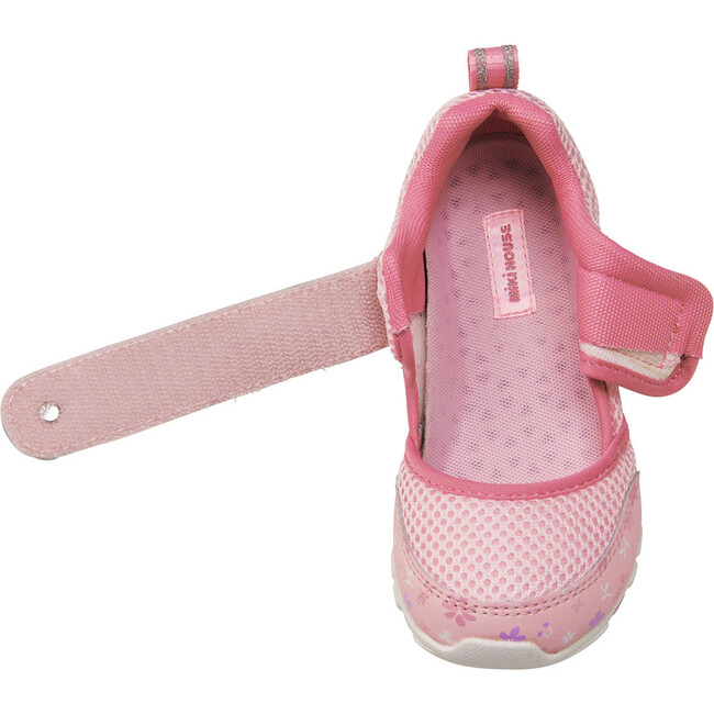 Kids Floral Mesh Sandals, Pink - Sandals - 7