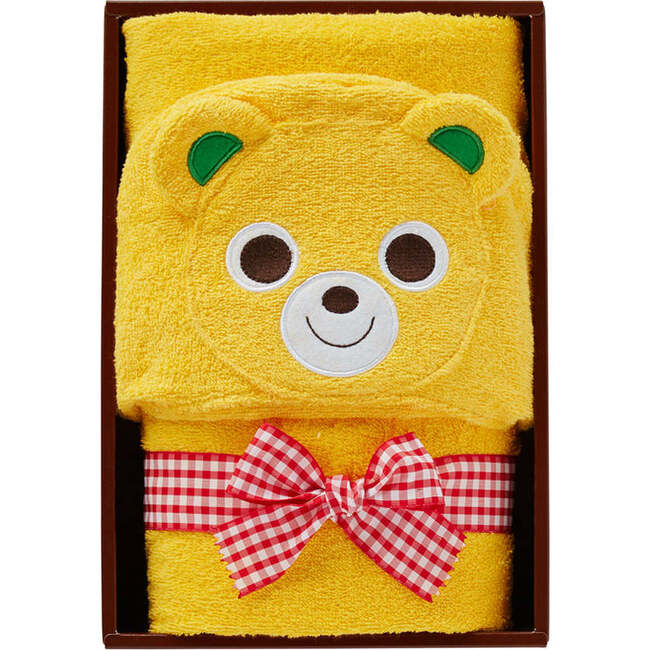 Animal Hooded Blanket Gift Box, Yellow - Blankets - 1