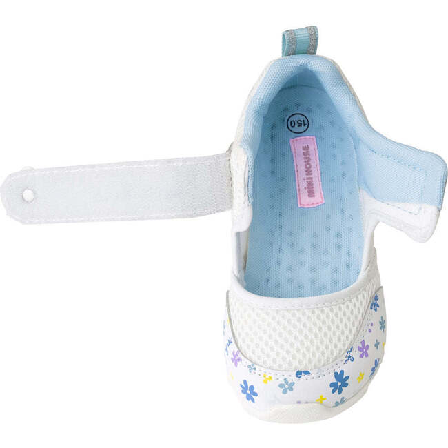 Kids Floral Mesh Sandals, White - Sandals - 7