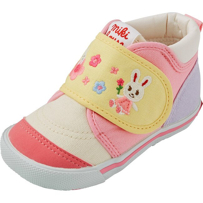 Bunny & Flower Second Shoes, Pink - Sneakers - 8