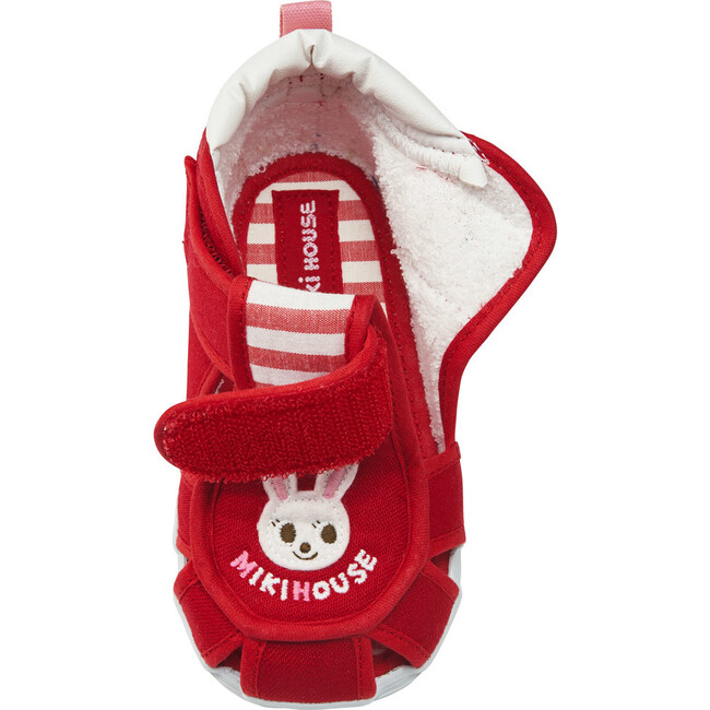 Bunny Closed Toe Cotton Sandal, Red - Sandals - 7