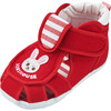 Bunny Closed Toe Cotton Sandal, Red - Sandals - 8 - thumbnail