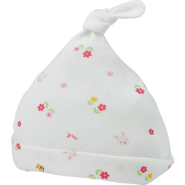 Cotton Baby Hat, Pink - Hats - 1