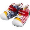 Patchwork Gingham High Top Second Shoes, Multi - Sneakers - 1 - thumbnail