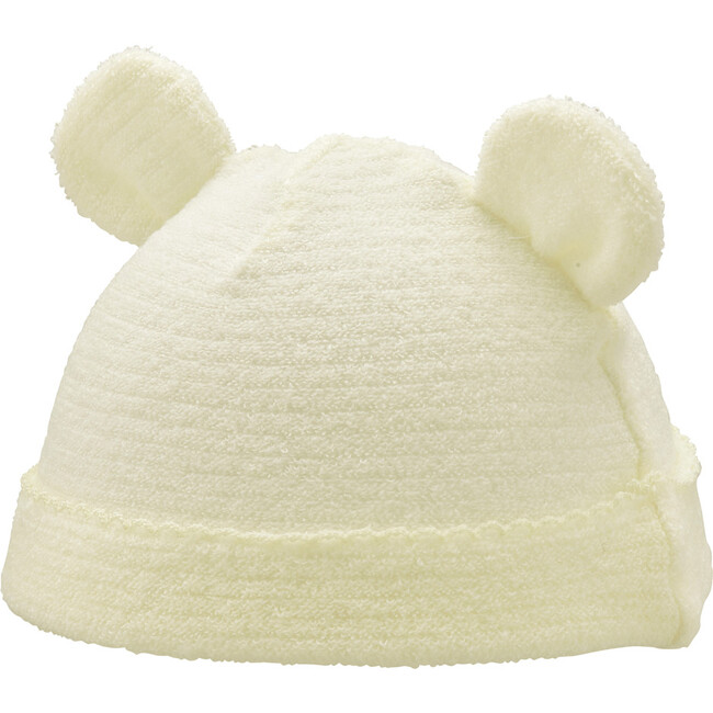 Untwisted Yarn Hat, White - Hats - 2