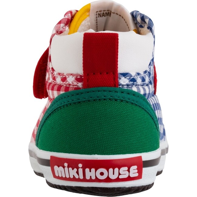 Patchwork Gingham High Top Second Shoes, Multi