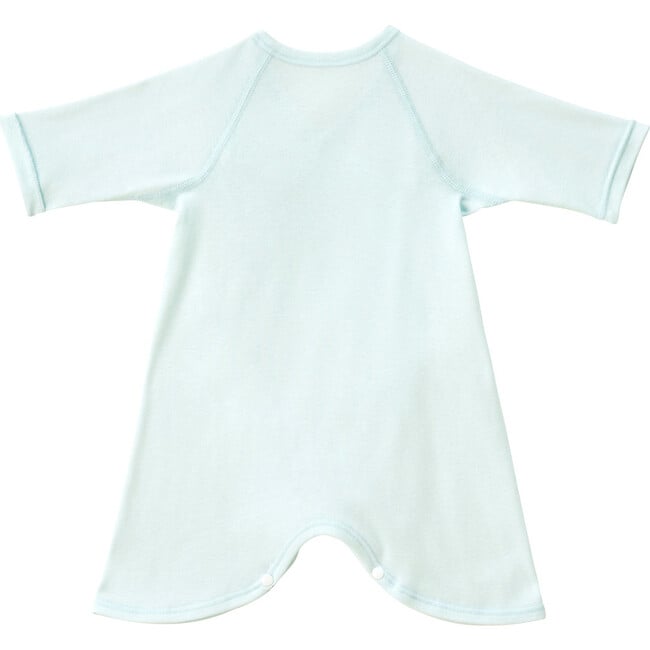 Classic Kimono-Style Hadagi Bodysuit, Blue - Onesies - 2