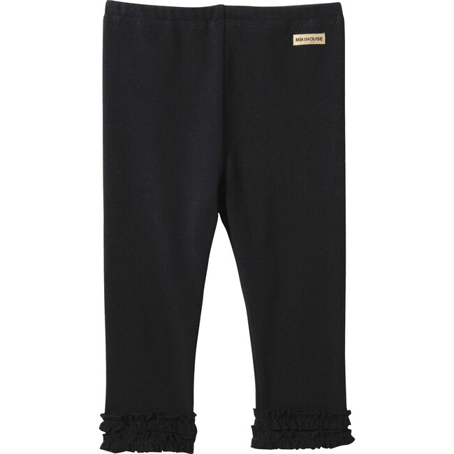 Frilled Pants, Black - Pants - 1